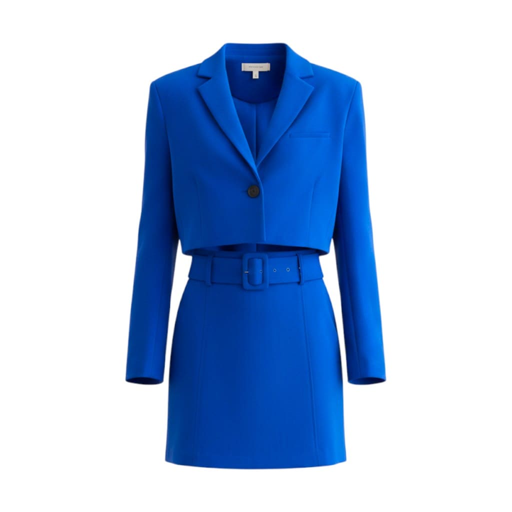 OUTFIT BLAZER ET JUPE BLEU DYNAMITE X-LARGE