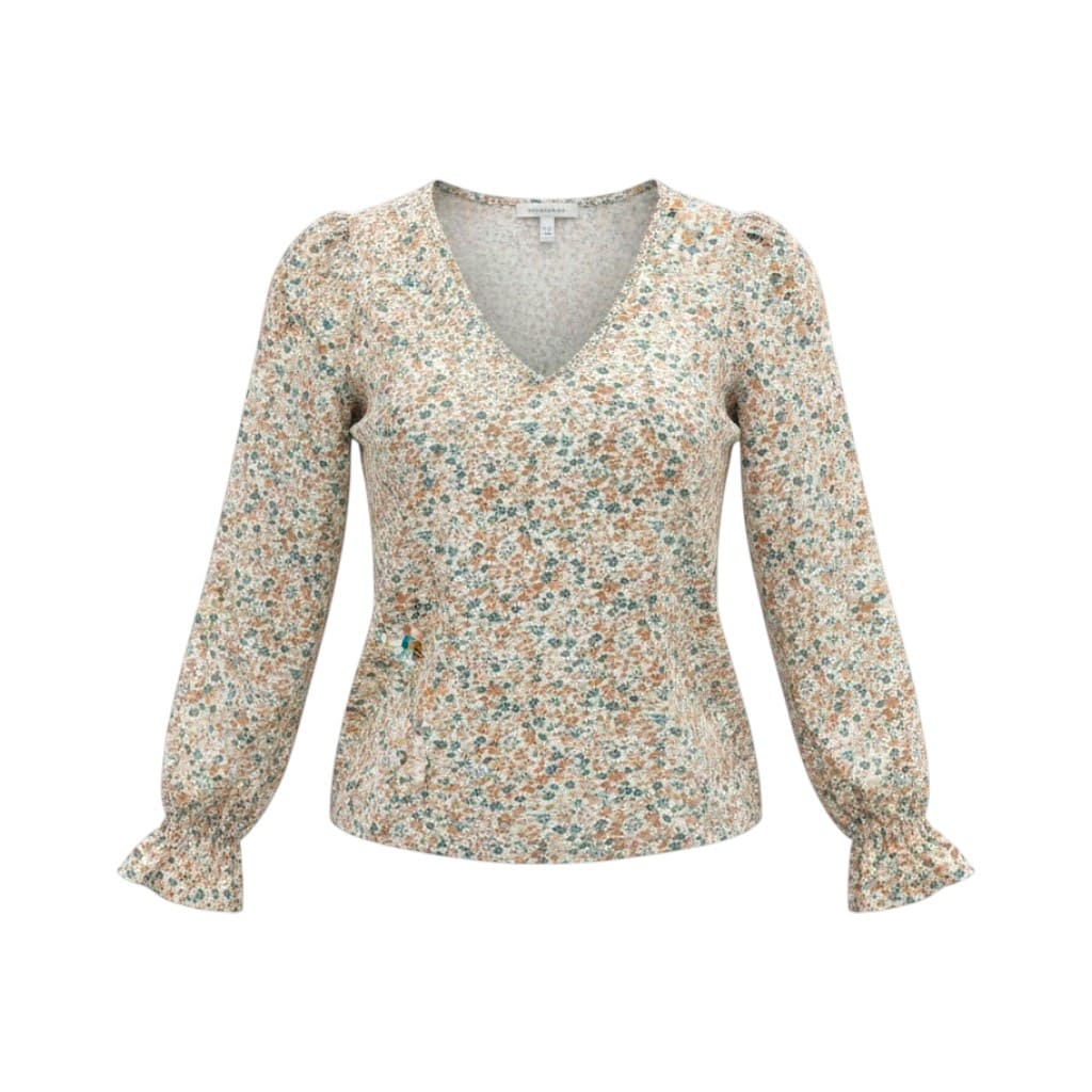 BLOUSE FLORAL CRÈME MEDIUM