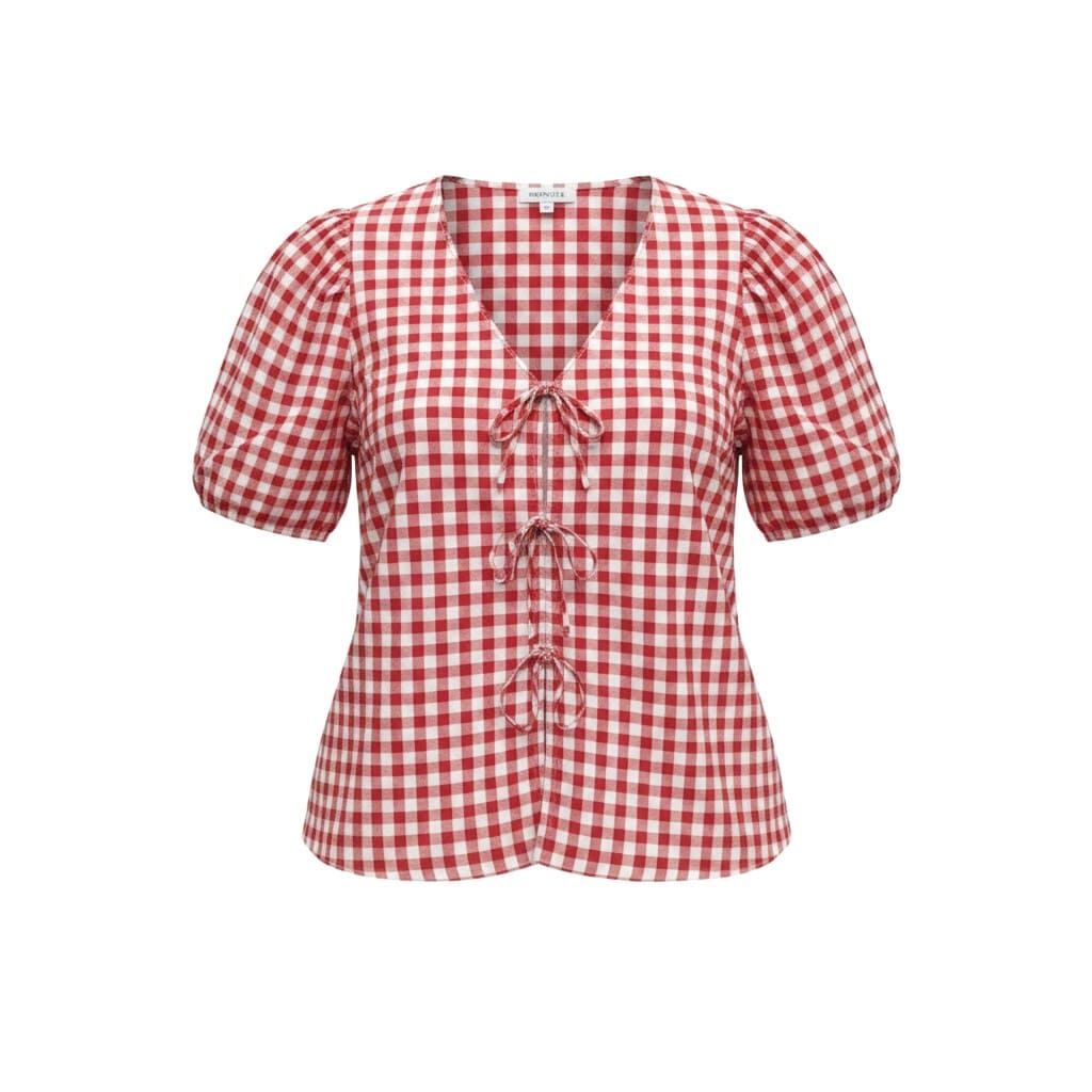 BLOUSE ROUGE CARRAUTÉ BLANC ROSE+OLIVE 2X-LARGE