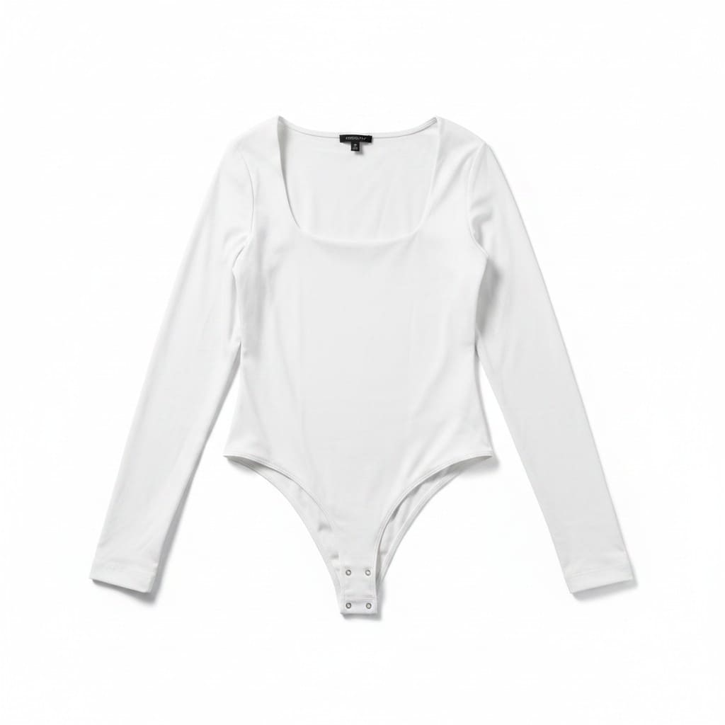 BODYSUITS MANCHES LONGUES BLANC DYNAMITE MEDIUM