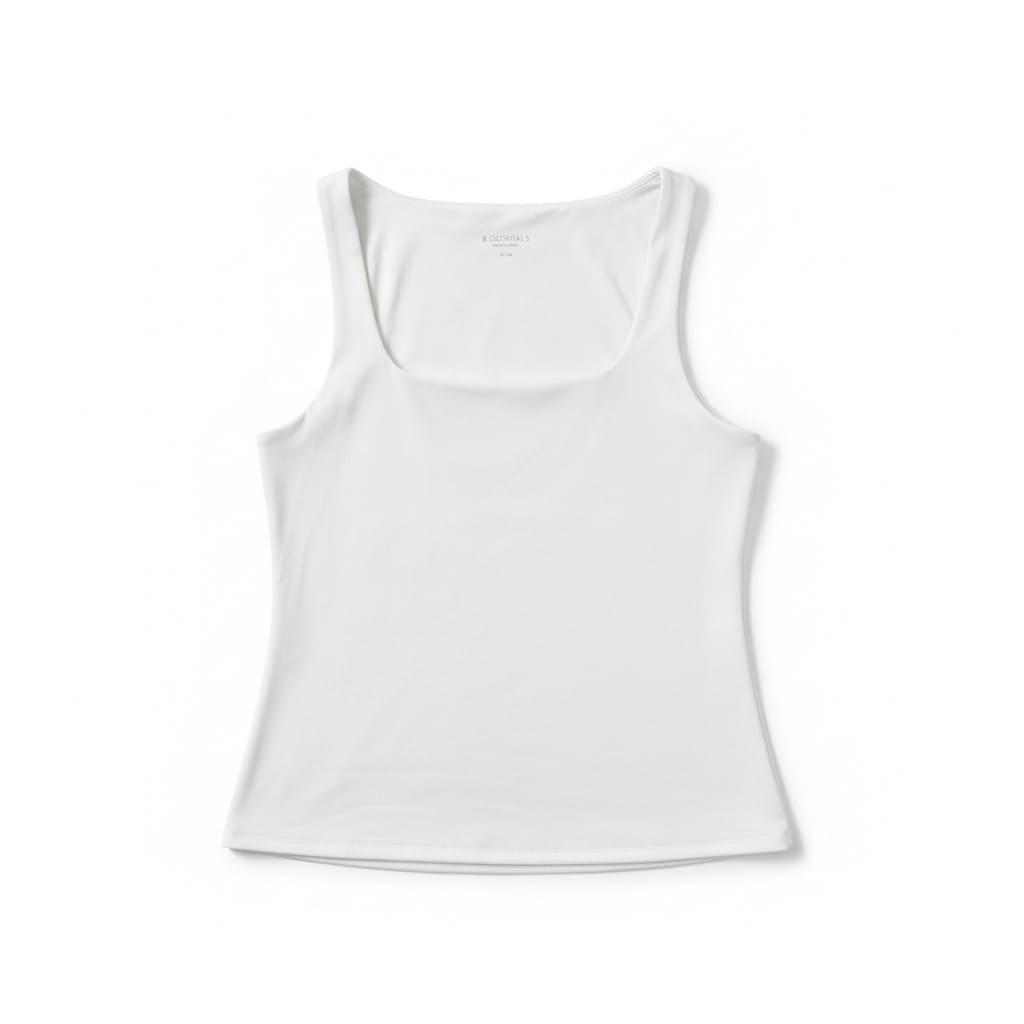 CAMISOLE BLANCHE COL U *MINI TACHE* REITMANS X-LARGE