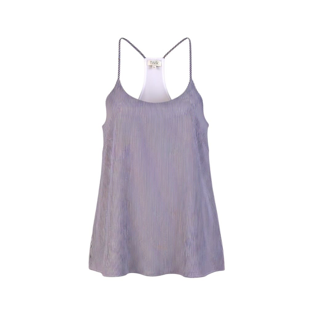 CAMISOLE BLANCHES LIGNÉ BLEU SIMONS SMALL