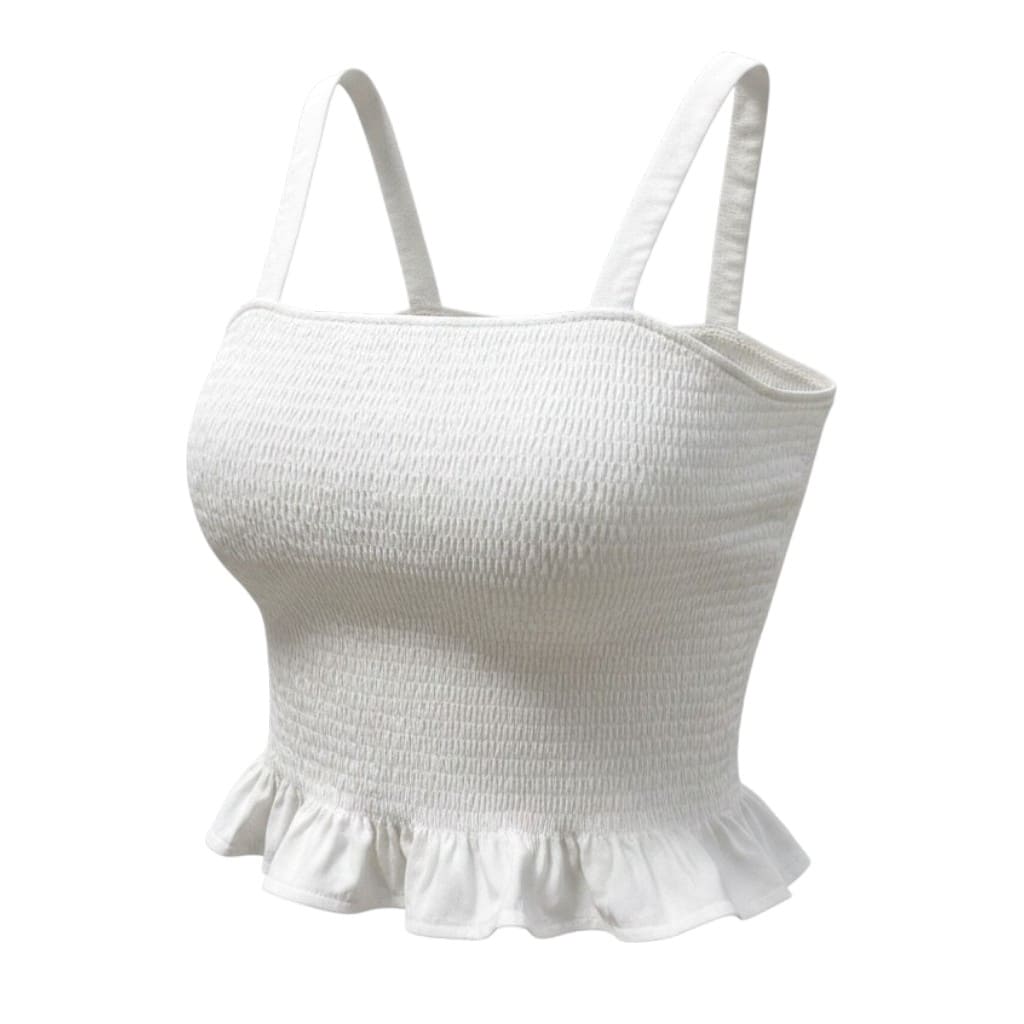 CAMISOLE CROP BLANCHE NEUVE H&M X-LARGE