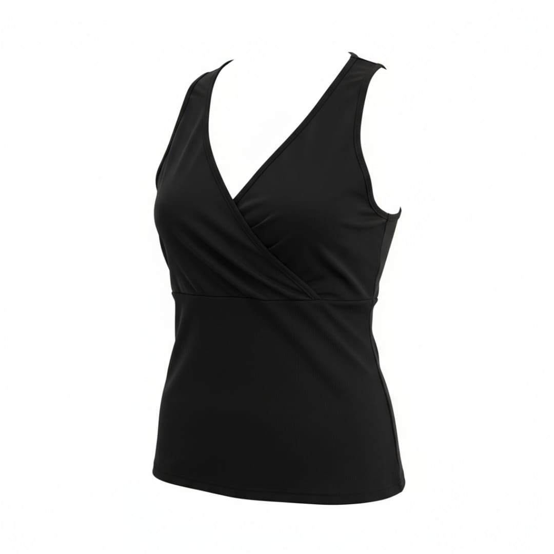 CAMISOLE NOIRE COL V SMALL
