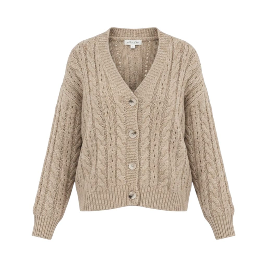 CARDIGAN BEIGE AVEC TROUS SMALL