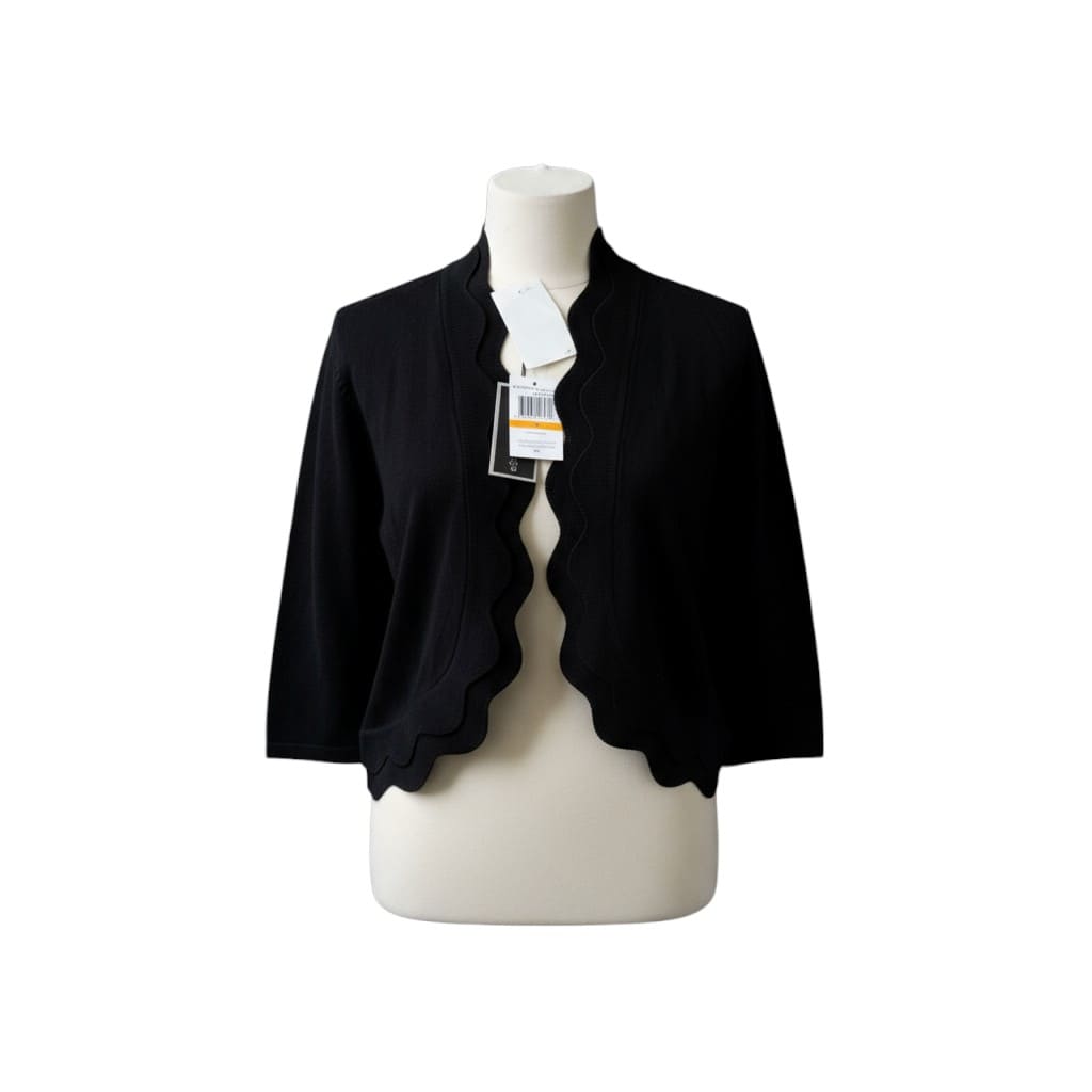 CARDIGAN NOIR NEUF CABLE & SAUGE SMALL