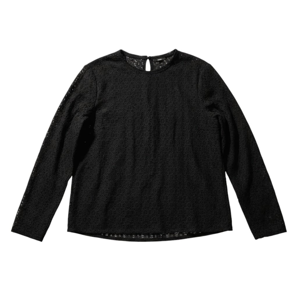 CHANDAIL LÉGER TROUÉ NOIR UNIQLO LARGE
