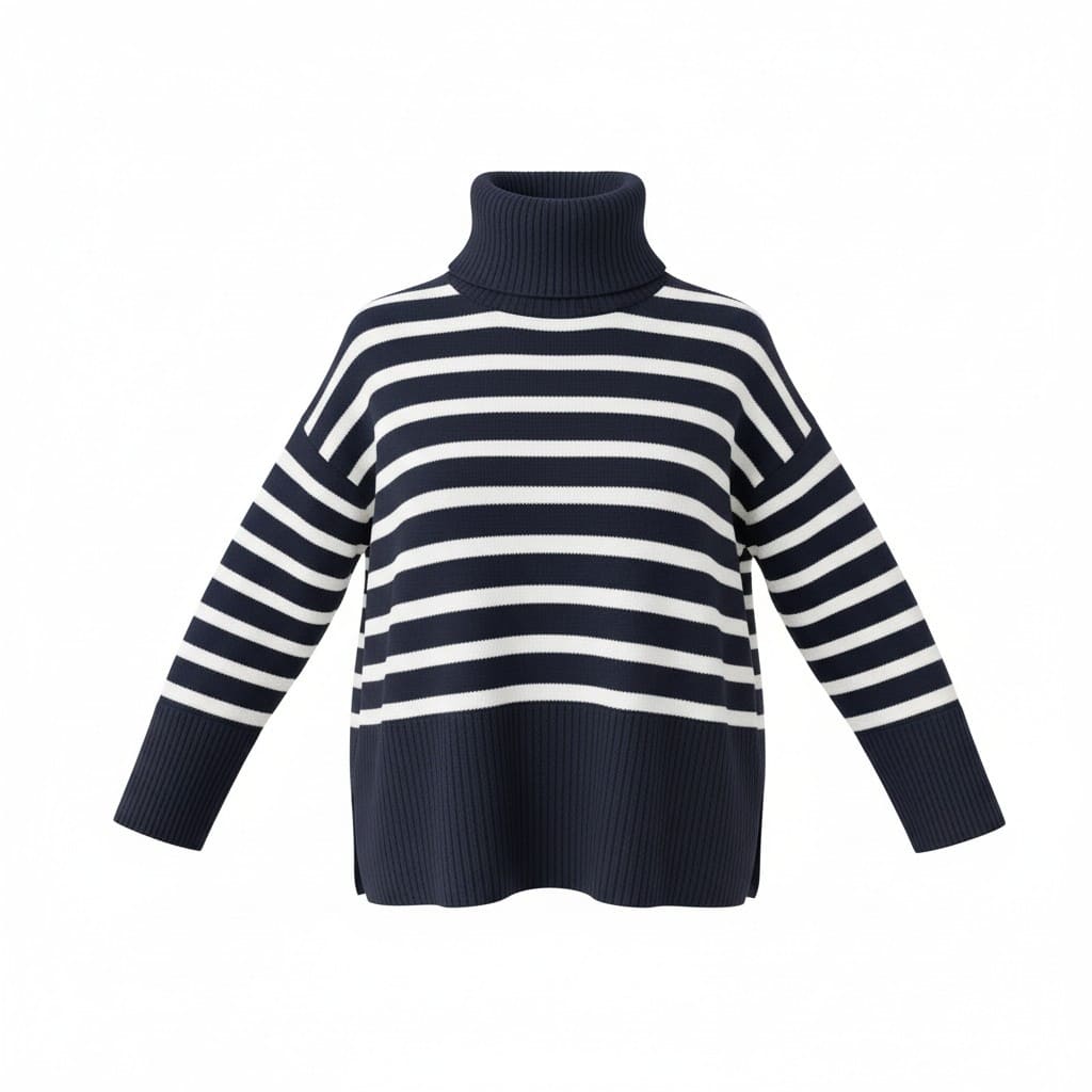 CHANDAIL MANCHES LONGUES BLEU MARIN LIGNÉ BLANC GAP SMALL