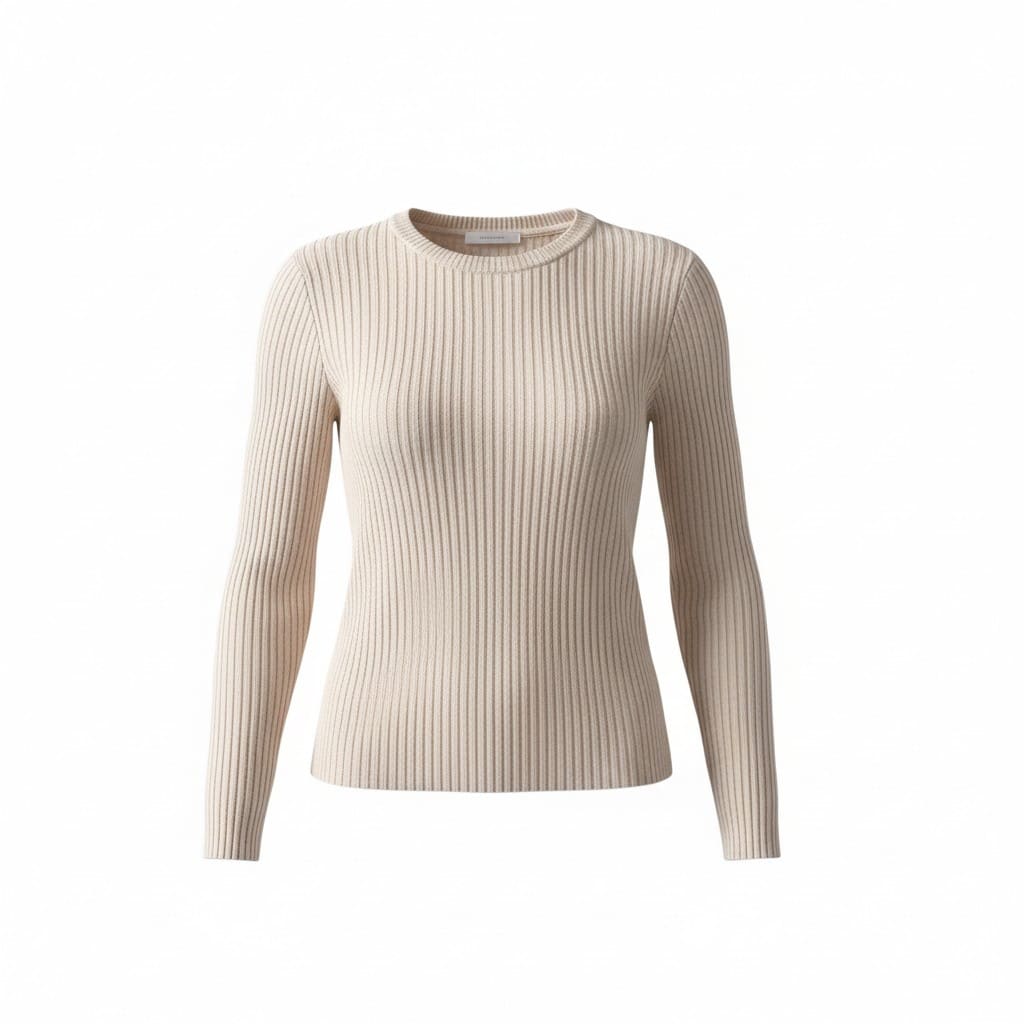 CHANDAIL MANCHES LONGUES CRÈME FRANK AND OAK MEDIUM