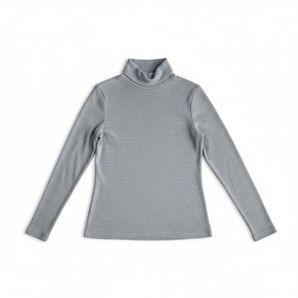 CHANDAIL MANCHES LONGUES GRIS COL ROULÉ H&M MEDIUM