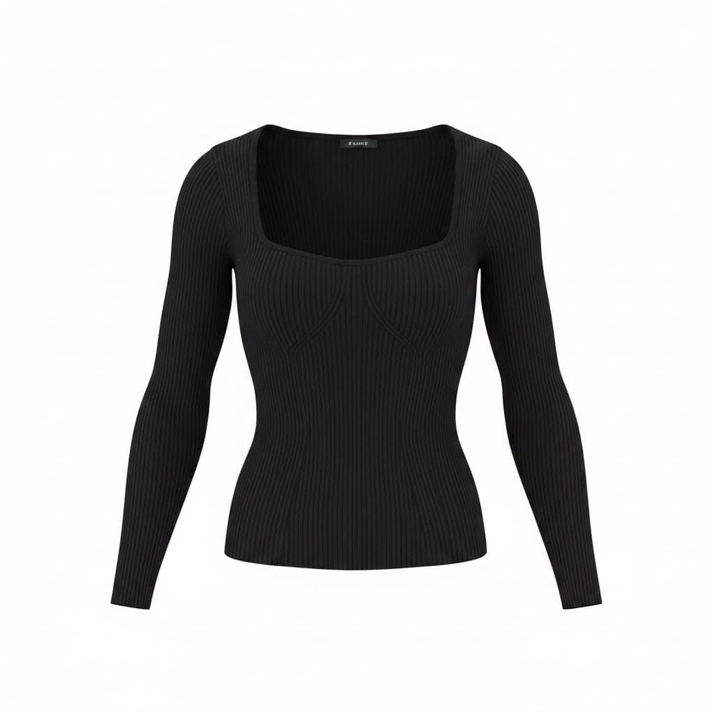 CROP CHANDAIL MANCHES LONGUES NOIR DYNAMITE SMALL