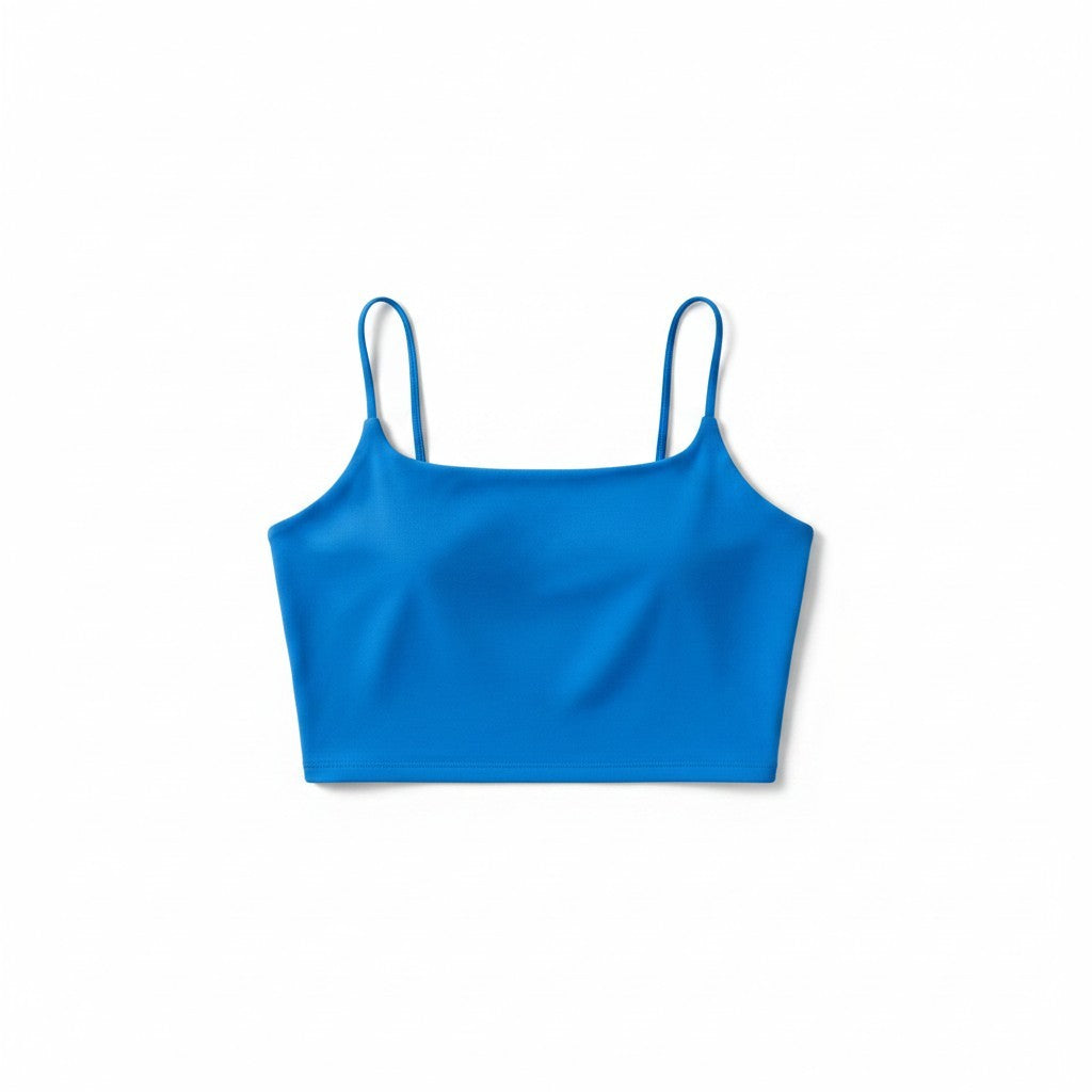 CROP TOP CAMISOLE BLEU GARAGE X-SMALL
