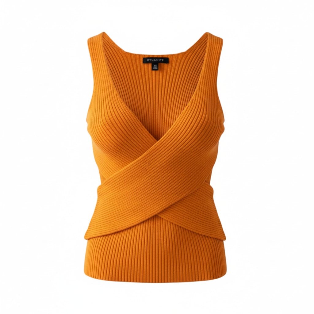 CROP TOP CAMISOLE JAUNE MOUTARDE DYNAMITE SMALL