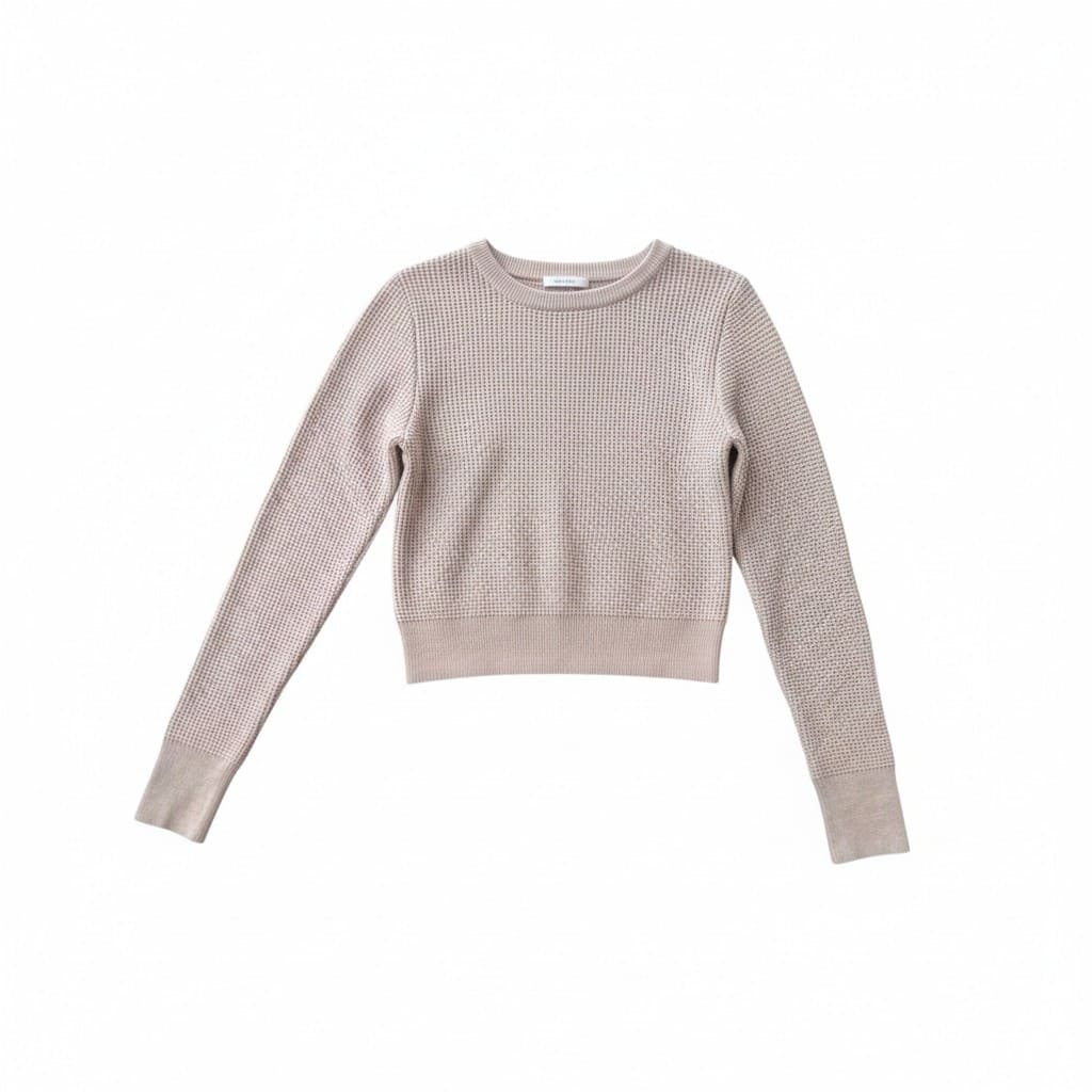 CROP TOP T-SHIRTS BEIGE MANCHES LONGUES GARAGE SMALL