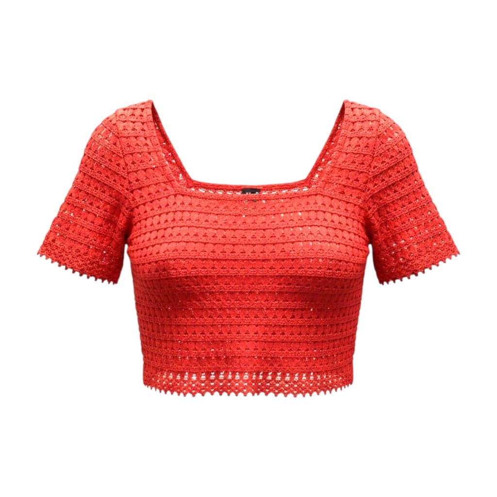 CROP TOP T-SHIRTS ORANGE VERO MODA SMALL