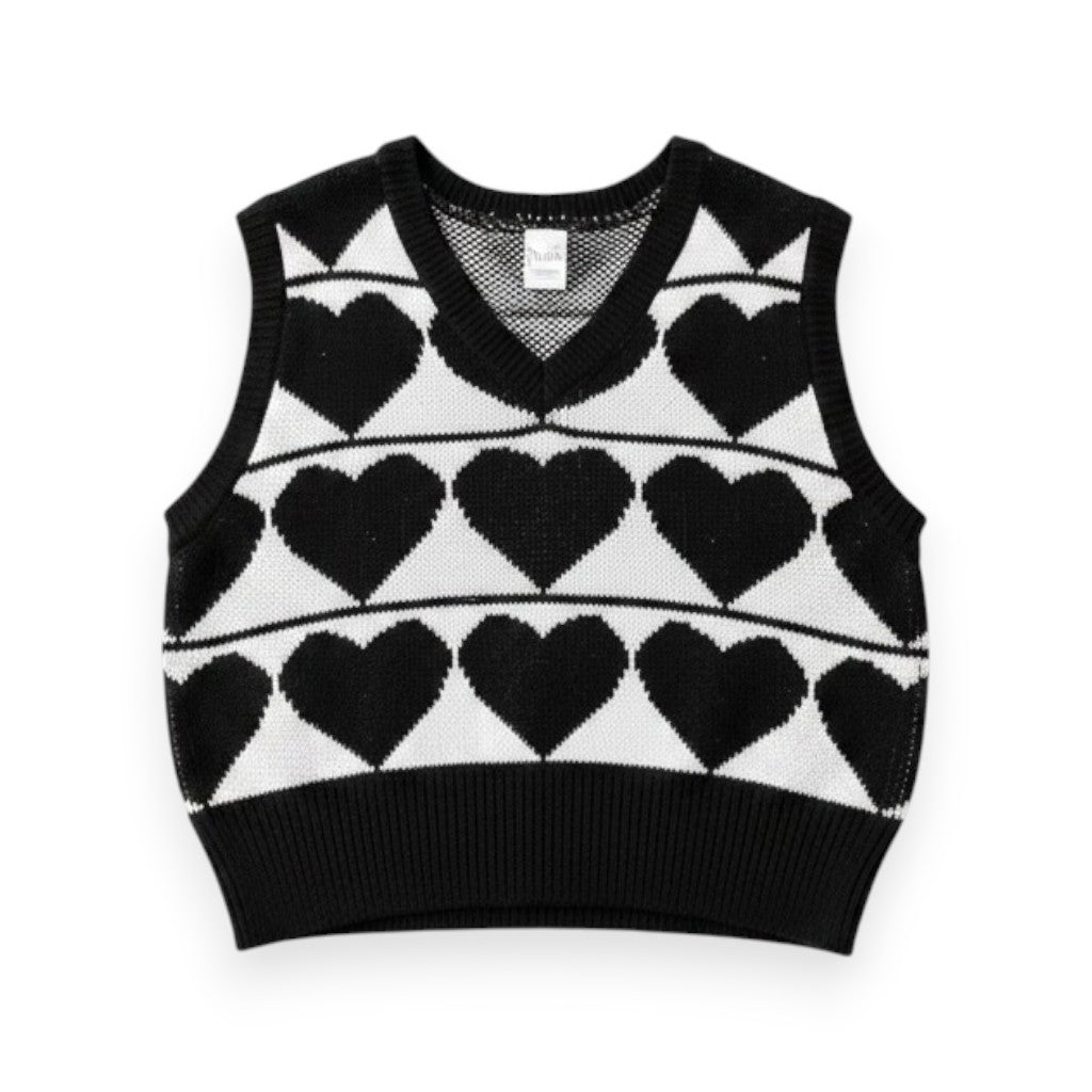 DÉBARDEUR CŒUR NOIR SIMONS LARGE