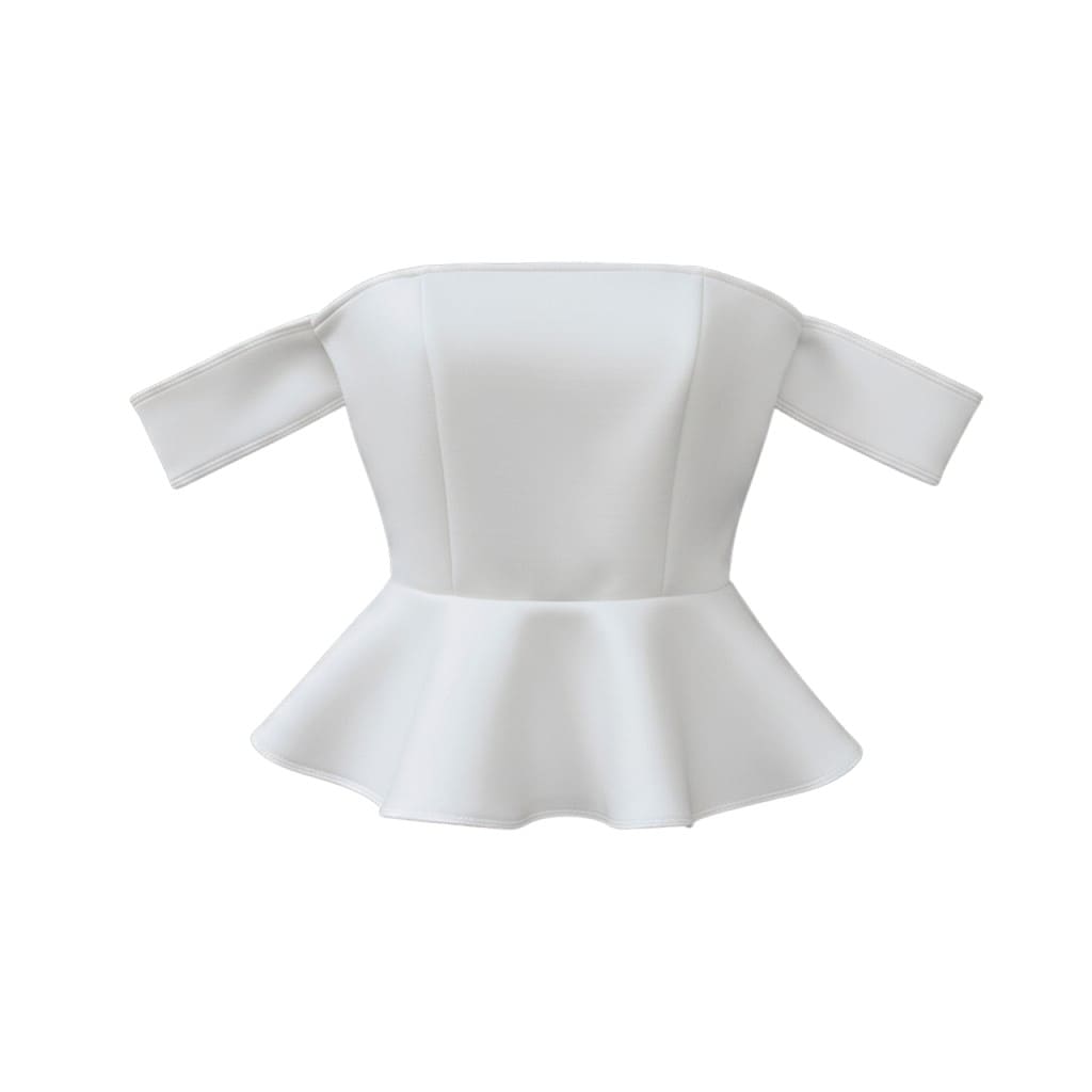 HAUT ÉPAULES NUES BLANC GUESS X-SMALL