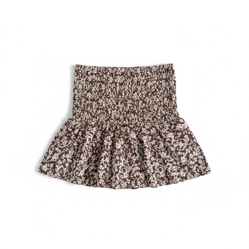 HAUT SANS MANCHES MARRON AVEC FLEURS DYNAMITE NEUF X-SMALL