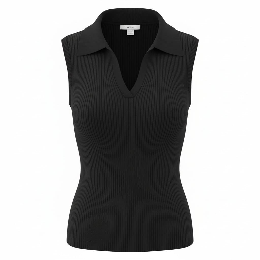 HAUT SANS MANCHES NOIR RW&CO MEDIUM