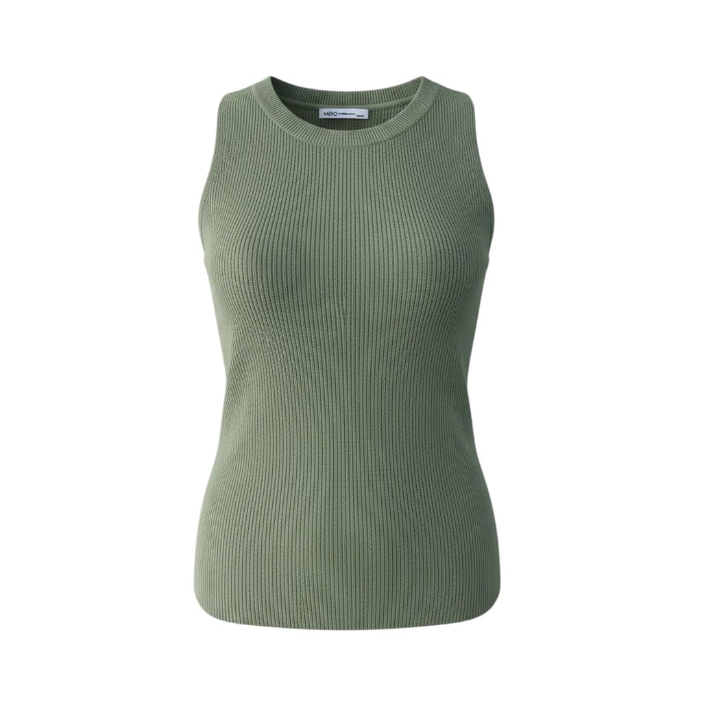 HAUT SANS MANCHES VERT VÉRO MEDIUM