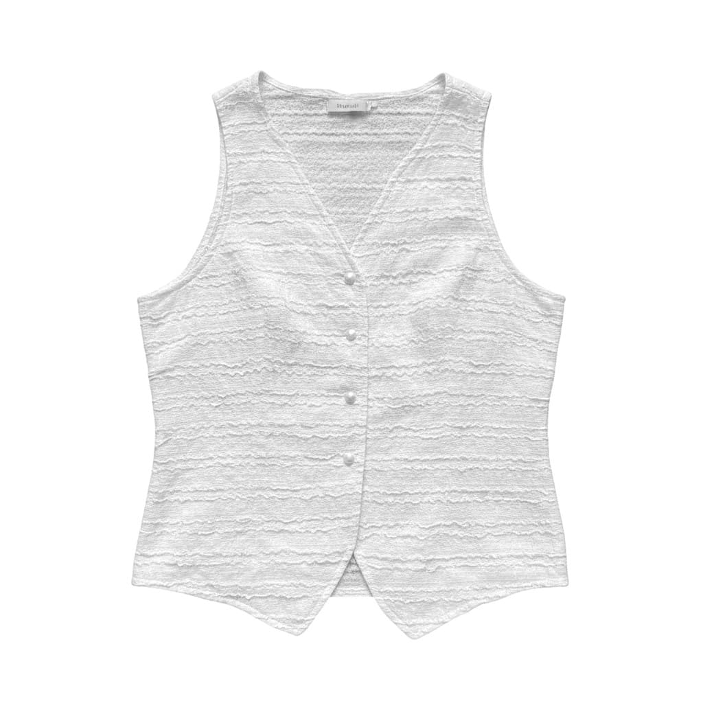 HAUT SANS MANCHES BLANC AVEC DENTELLE MEDIUM