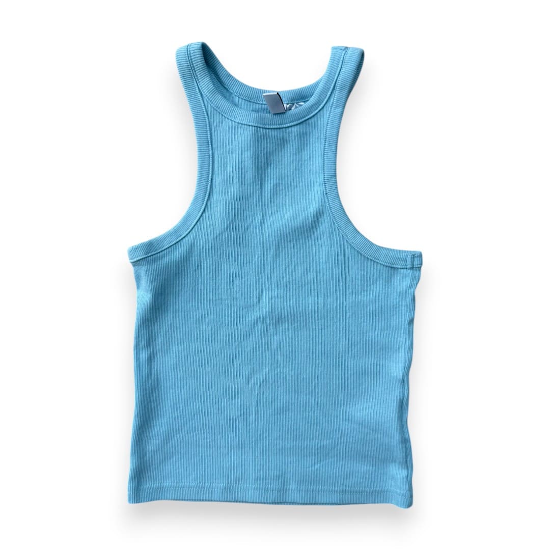 CROP TOP CAMISOLE BLEU PALE H&M SMALL