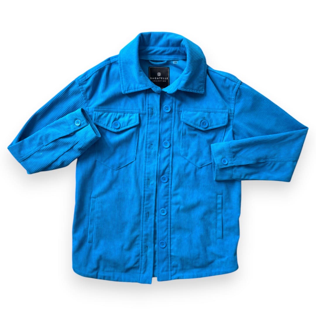 VESTE CORDUROY BLEU BAGATELLE X-SMALL
