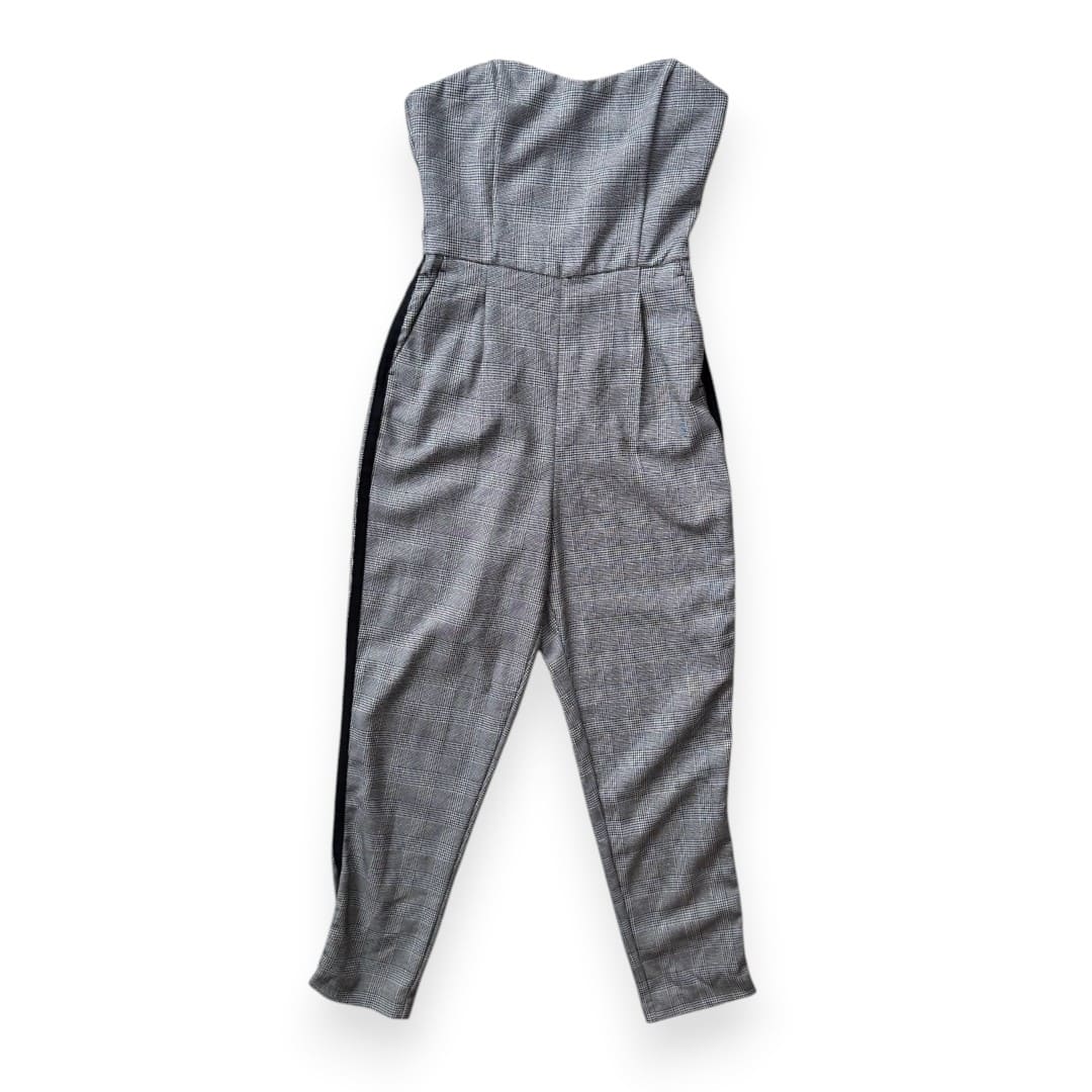 JUMPSUIT SANS MANCHES GRIS ET BLANC DYNAMITE X-SMALL