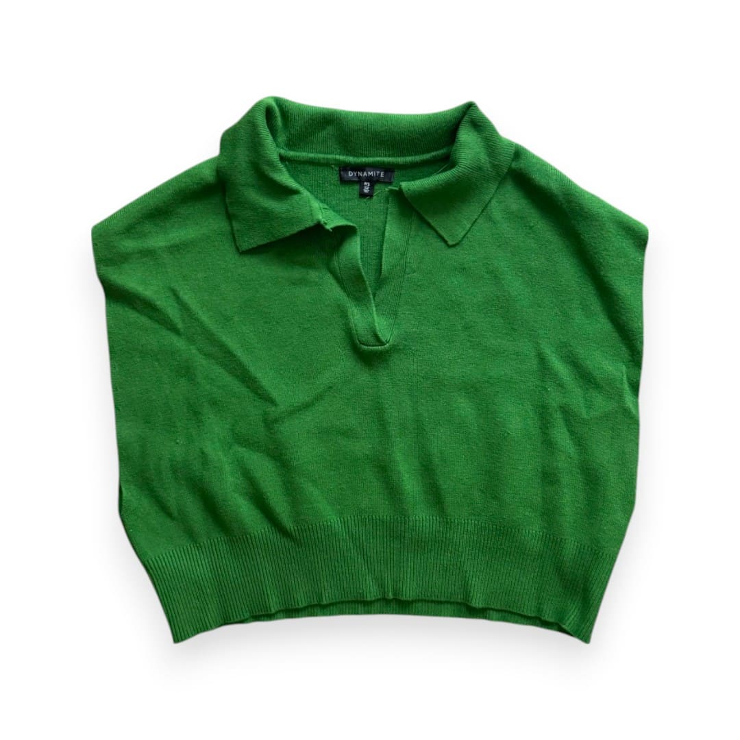 CROP TOP T-SHIRTS VERT DYNAMITE SMALL
