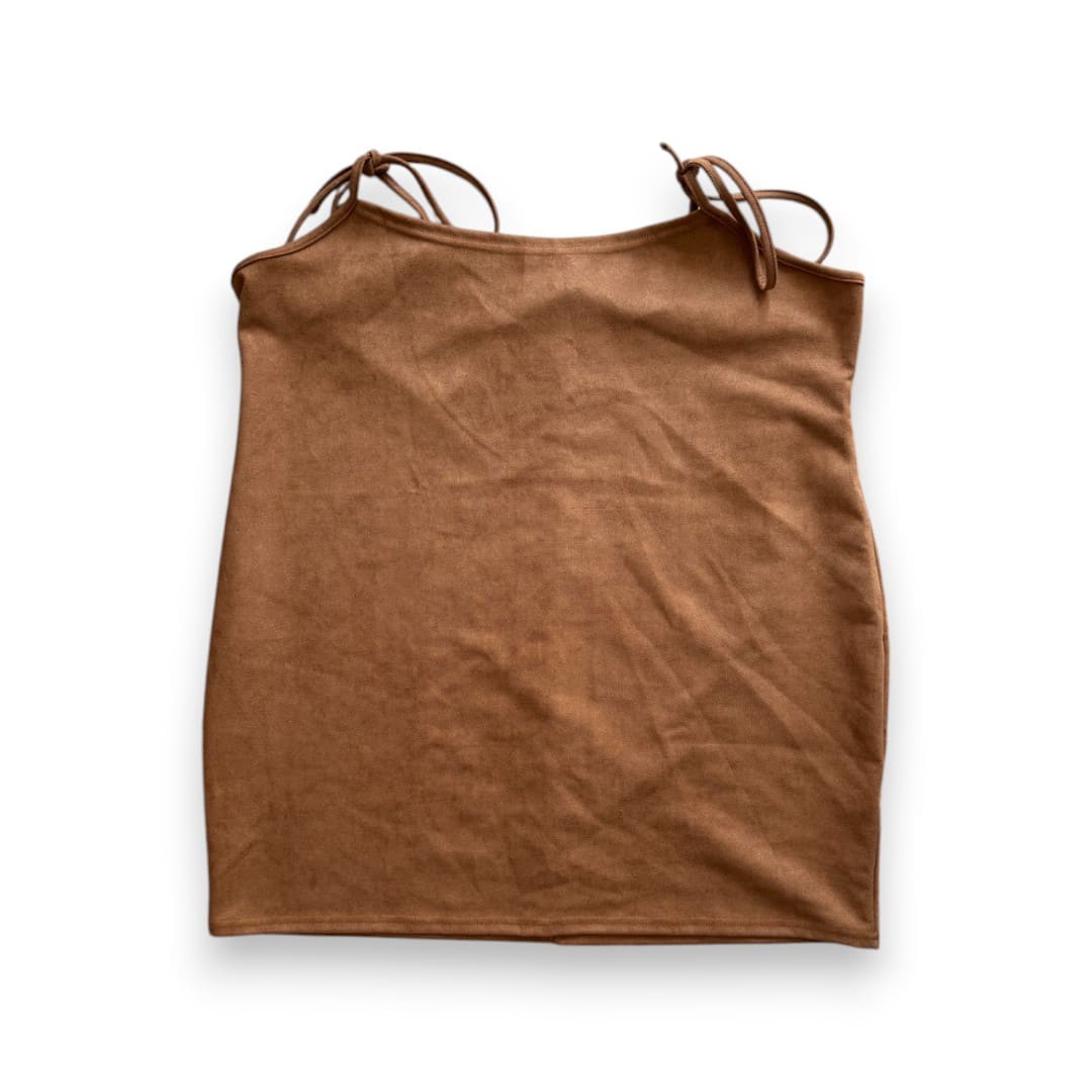 ROBE EN SUÈDE MARRON 4X-LARGE