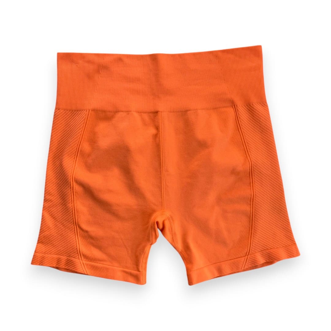 BIKER SHORTS ORANGE ATHLETIC WORKS X-LARGE