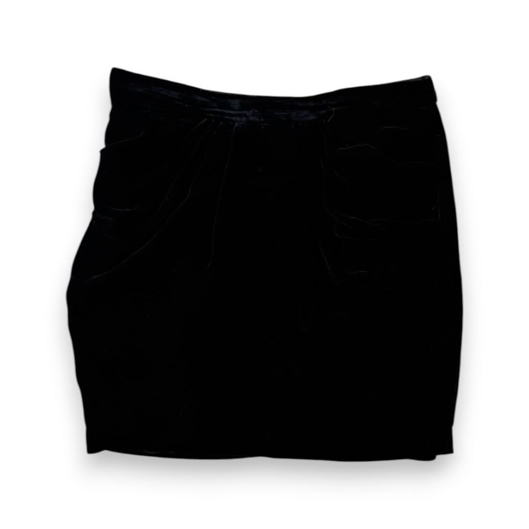 JUPE NOIRE VELOUR TAILLE HAUTE MOULANTE JACOB SMALL