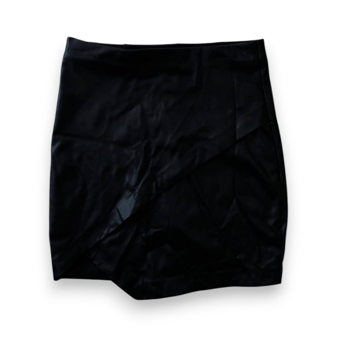 JUPE EN FAUX CUIR TAILLE HAUTE NOIRE DYNAMITE SMALL