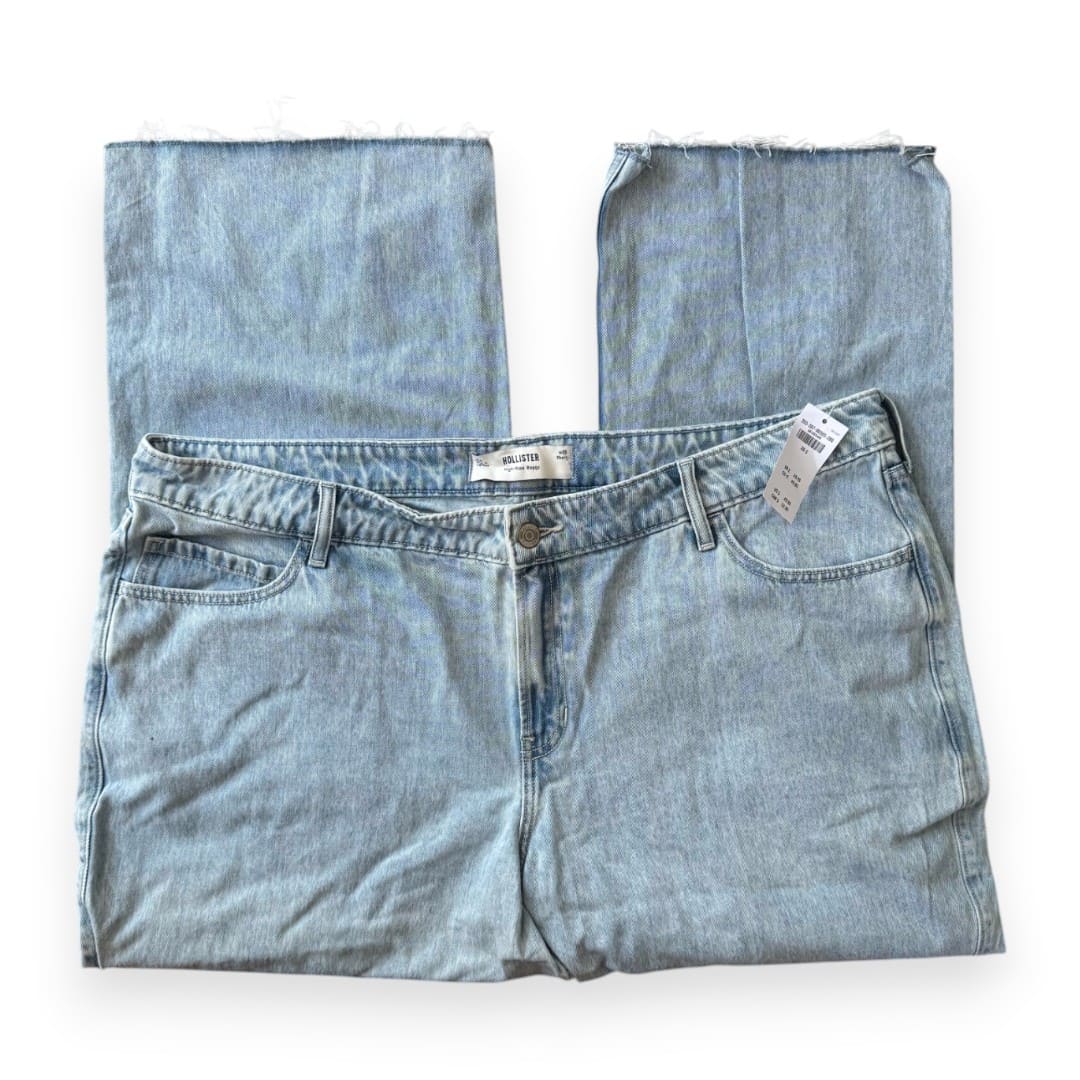 JEANS TAILLE HAUTE NEUVE BAGGY HOLLISTER 1X-LARGE