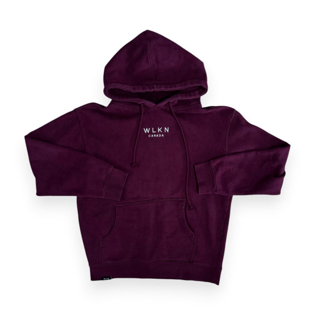 VESTE HOODIE BOURGOGNE WLKN SMALL