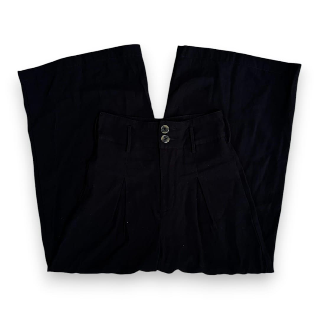 PANTALONS NOIR TAILLE HAUTE PATTES ÉVASÉS SIMONS X-SMALL