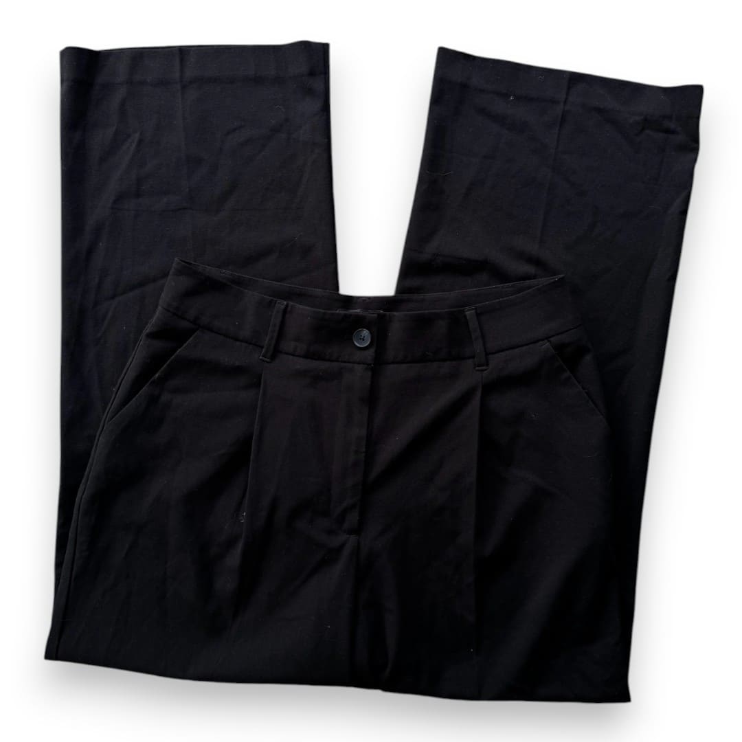 PANTALONS PROPRES TAILLE HAUTE NOIR PATTES ÉVASÉS REITMANS X-LARGE