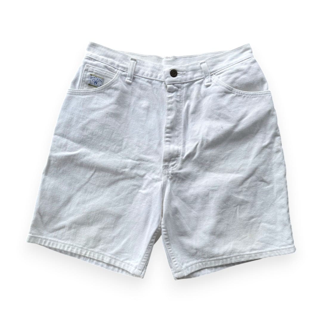 SHORTS EN JEANS TAILLE HAUTE BLANCHE WRANGLER LARGE