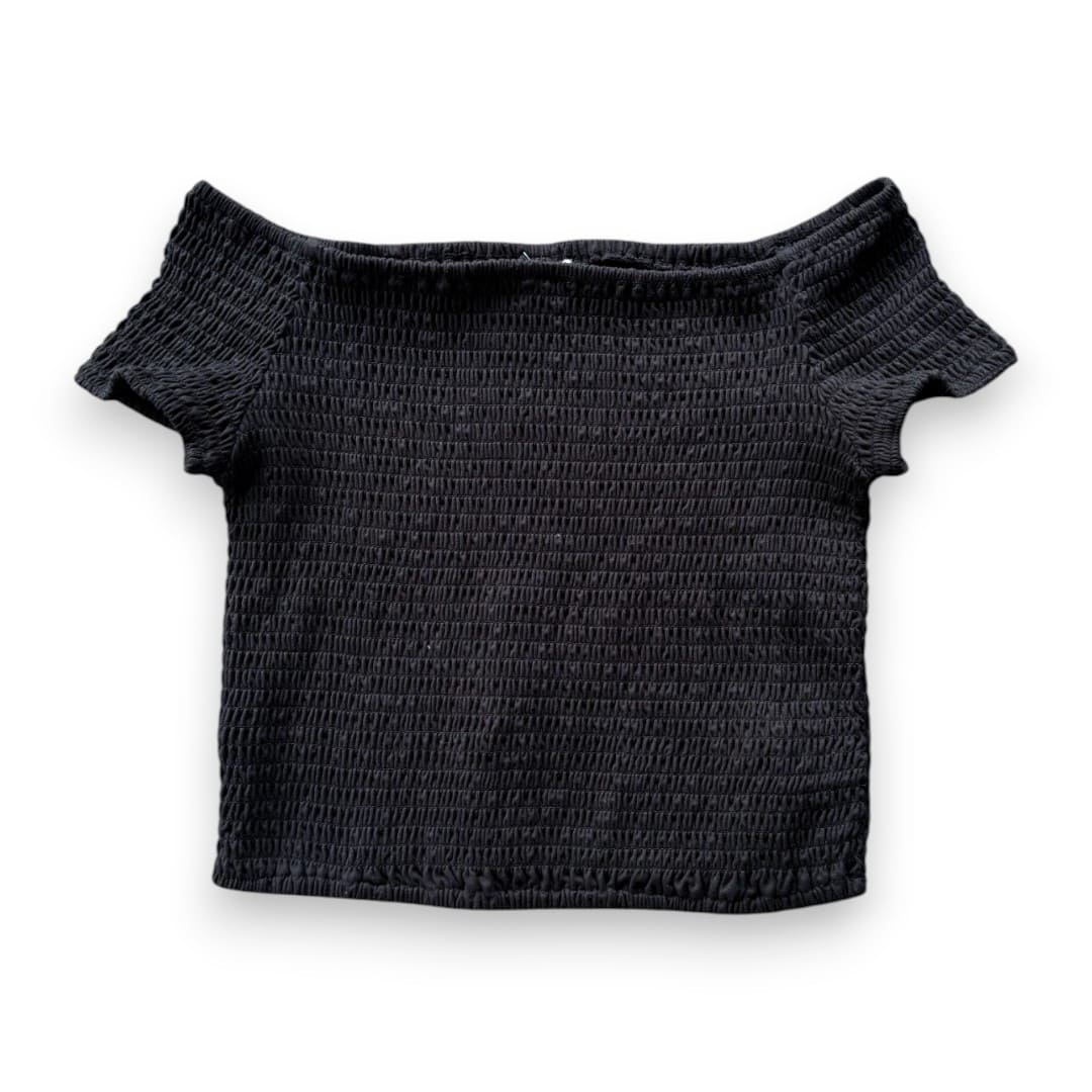 CROP TOP NOIR LARGE