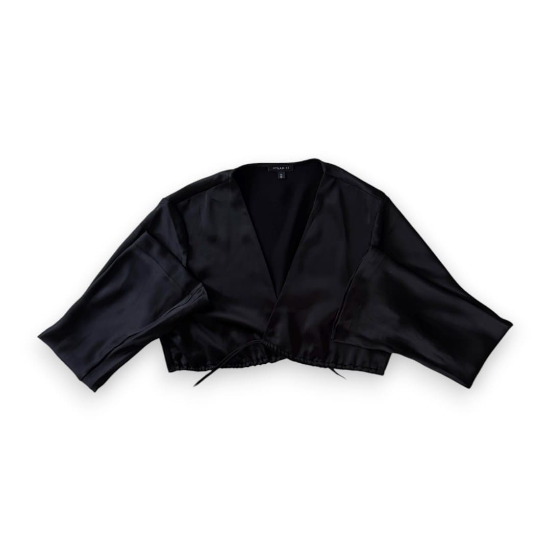 BLOUSE MANCHES LONGUES NOIR DYNAMITE MEDIUM