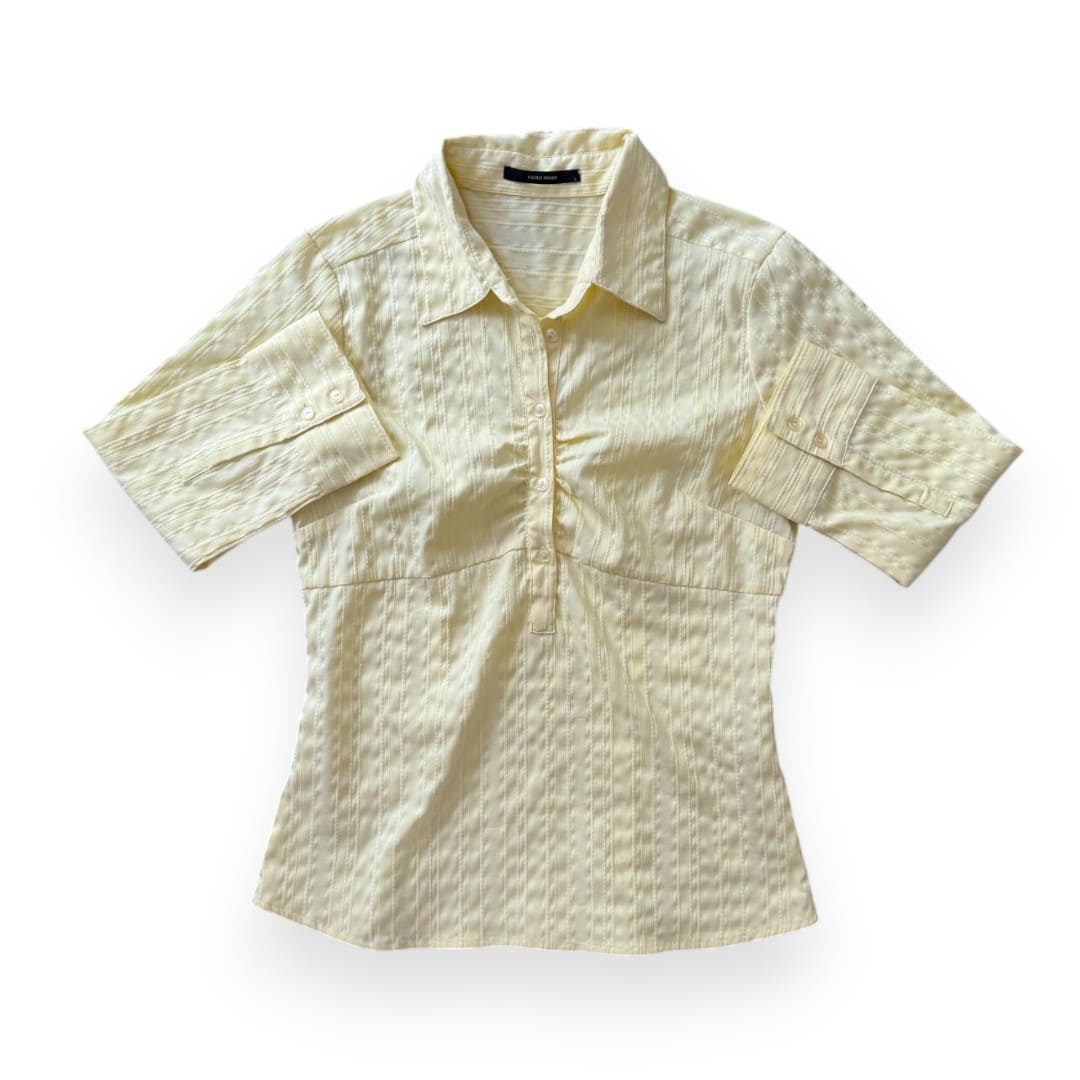 BLOUSE LÉGÈRE JAUNE PÂLE VÉRO MODA LARGE