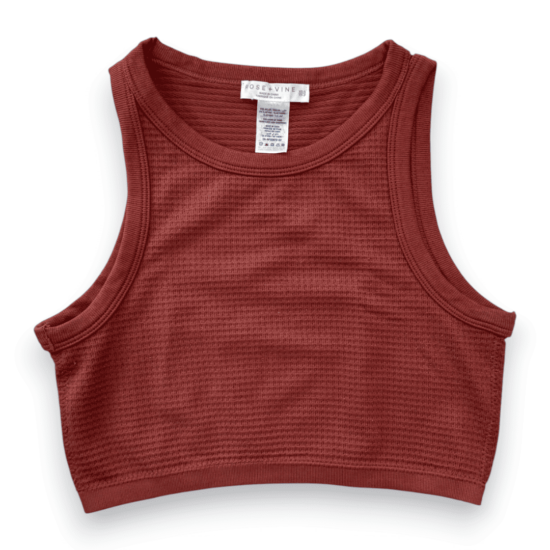 CROP TOP CAMISOLE MARRON ARDENE SMALL