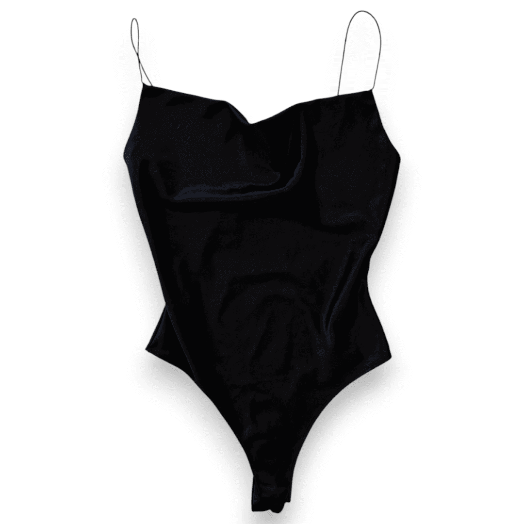 BODYSUITS CAMISOLE NOIR STYLE SATIN X-SMALL