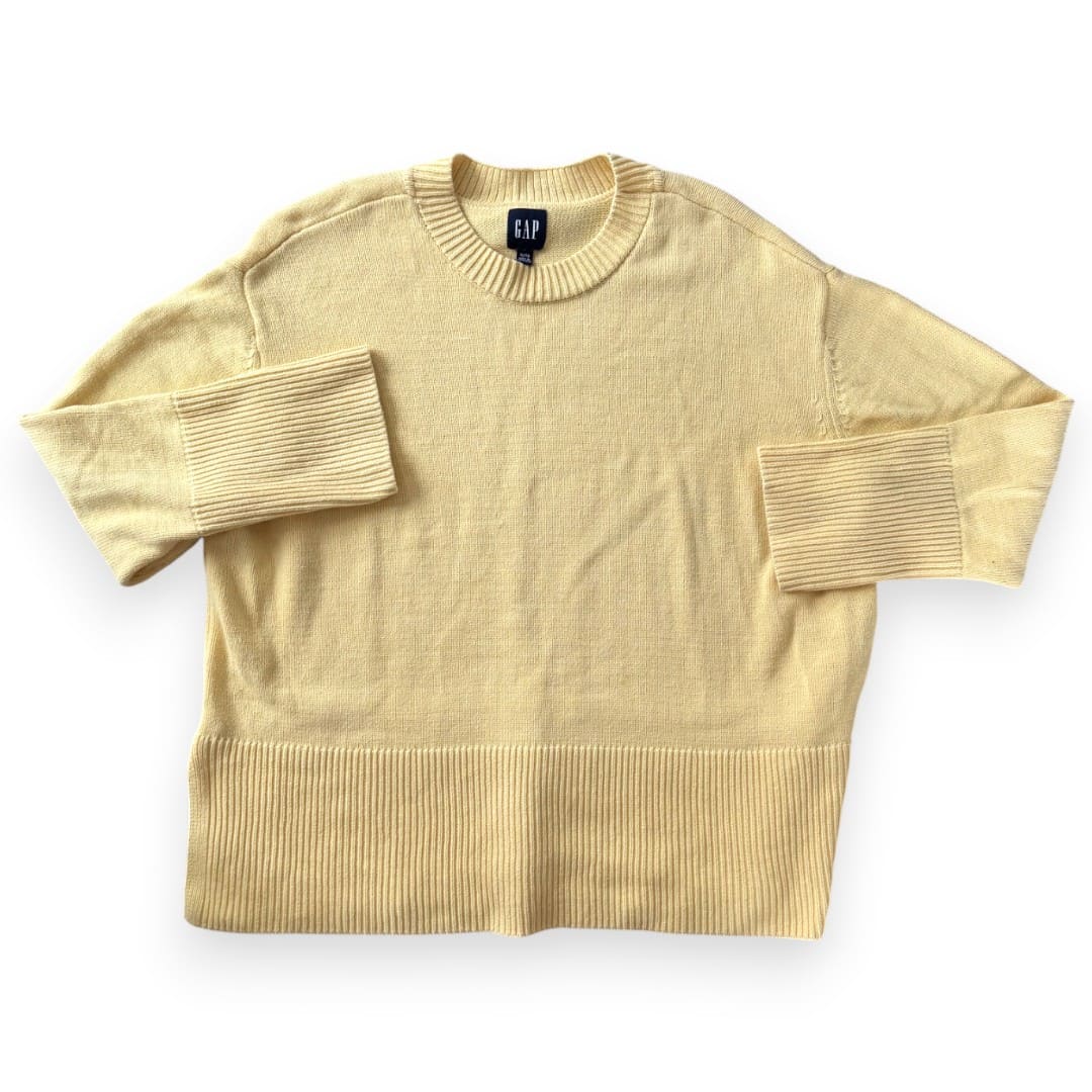CHANDAIL MANCHES LONGUES JAUNE GAP X-LARGE