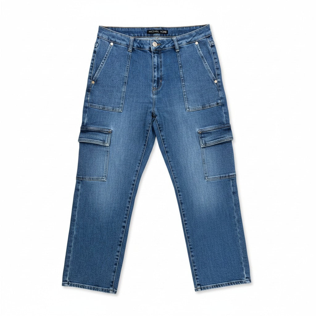 JEANS TAILLE HAUTE CARGO MICHAEL KORS LARGE