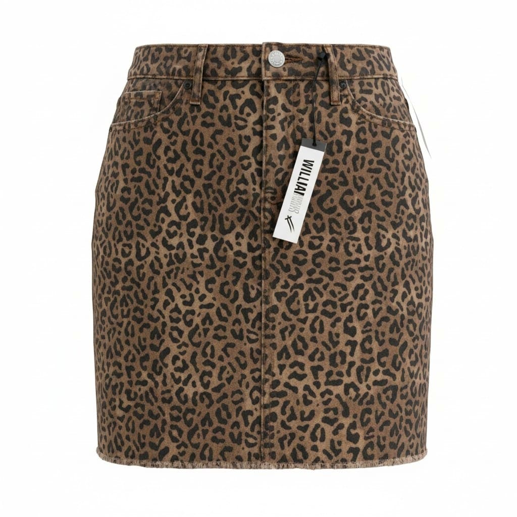 JUPE NEUVE TAILLE HAUTE LÉOPARD MEDIUM
