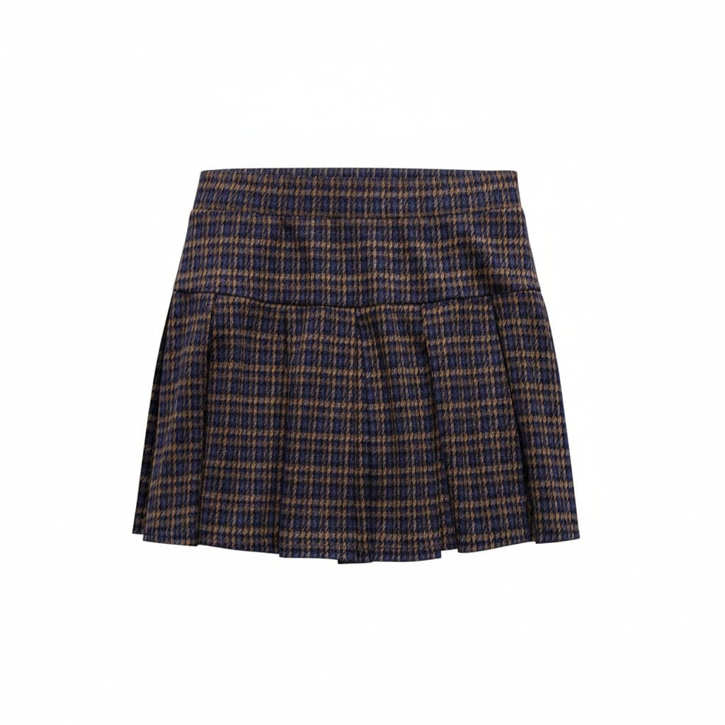 JUPE SHORTS MARRON ET BLEU AMERICAN EAGLE LARGE