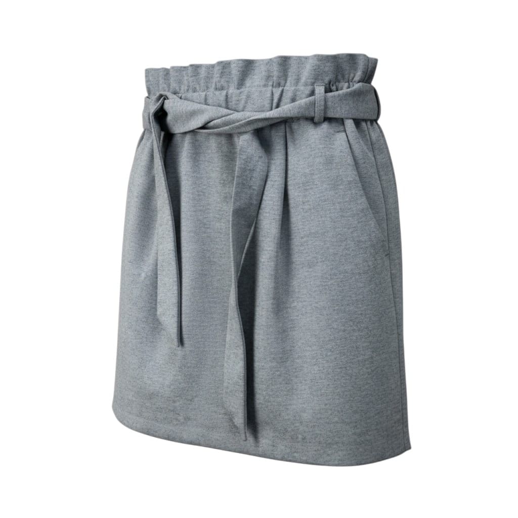 JUPE TAILLE HAUTE GRISE AVEC CEINTURE DYNAMITE MEDIUM