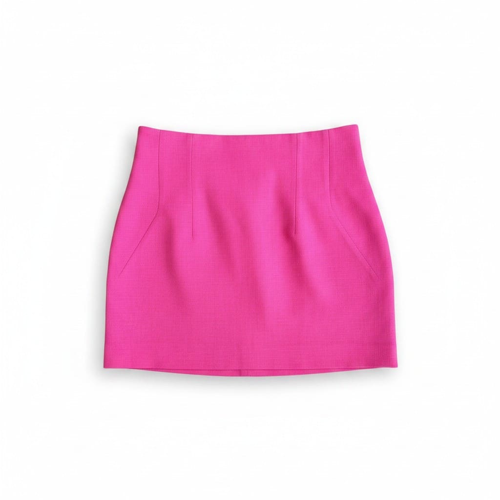 JUPE TAILLE HAUTE NEUVE ROSE ZARA SMALL