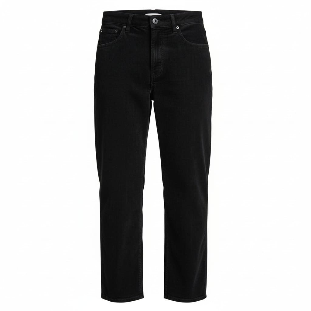PANTALONS CORDUROY TAILLE HAUTE NOIR H&M SMALL